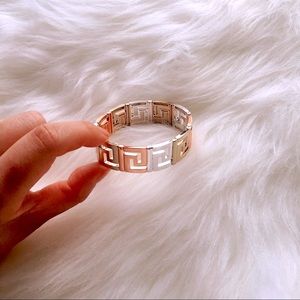 Gold, Rose Gold and Silver Tone Bracelet